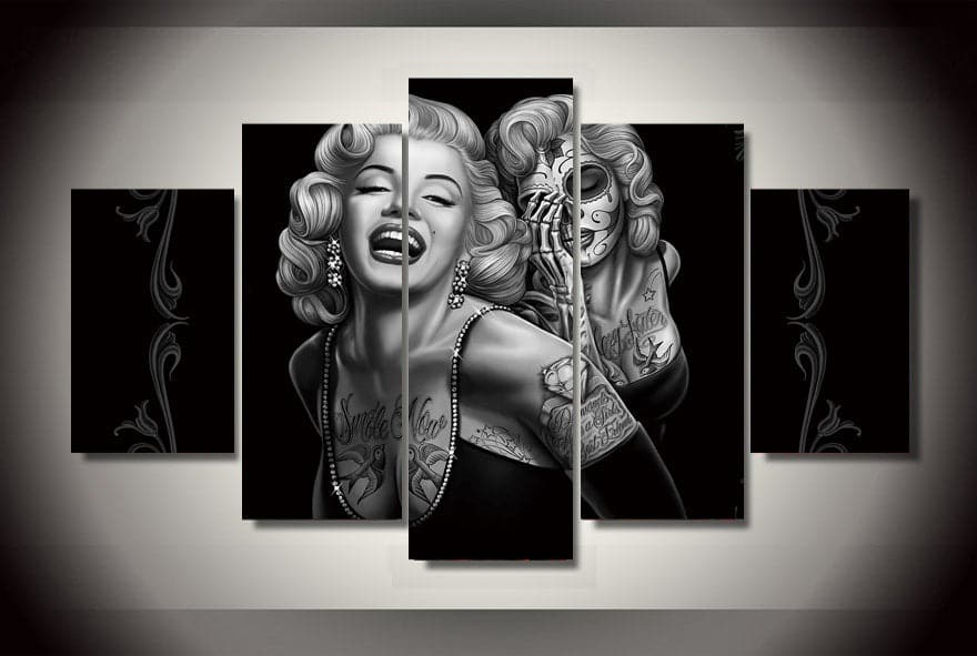 Framed 5 Panels - Marilyn Monroe