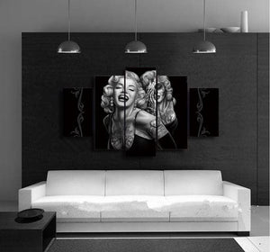 Framed 5 Panels - Marilyn Monroe