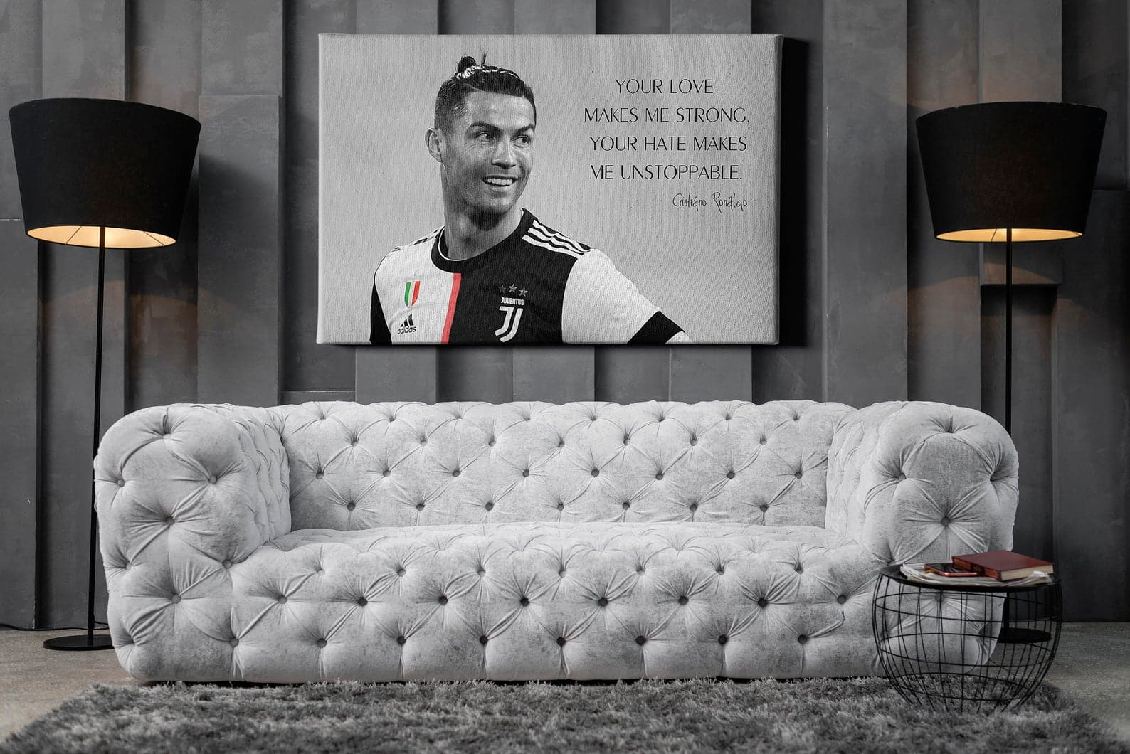 Pine Stretched  Framed 1 Panel - Cristiano Ronaldo