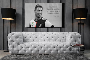 Pine Stretched  Framed 1 Panel - Cristiano Ronaldo