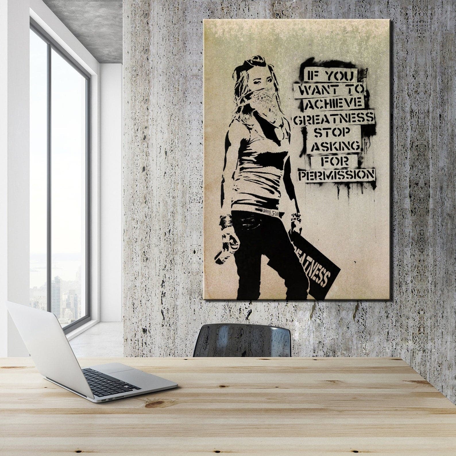 Framed 1 Panel - Banksy