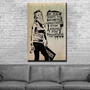 Framed 1 Panel - Banksy
