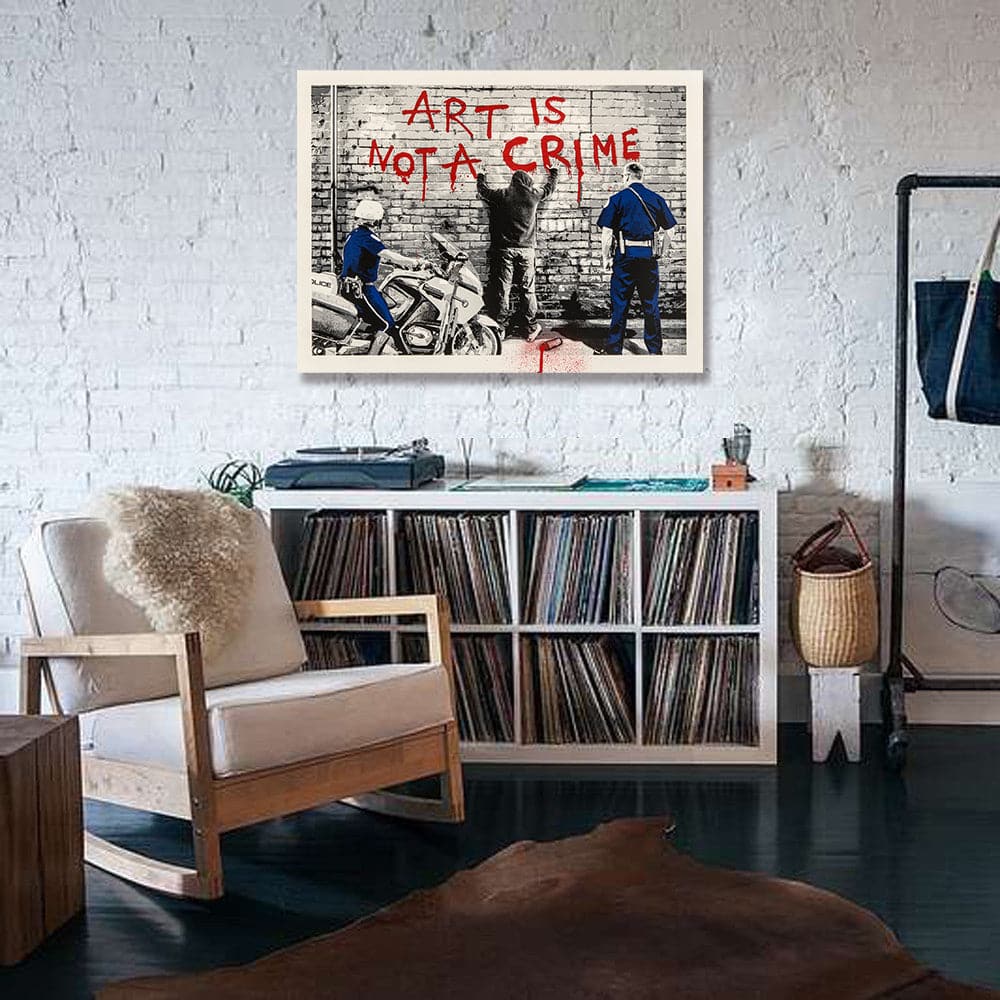 Framed 1 Panel - Art is not a crime
