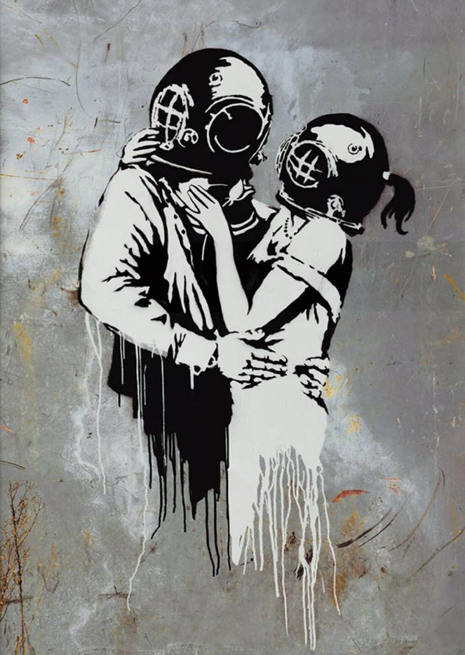 Framed 1 Panel - Banksy