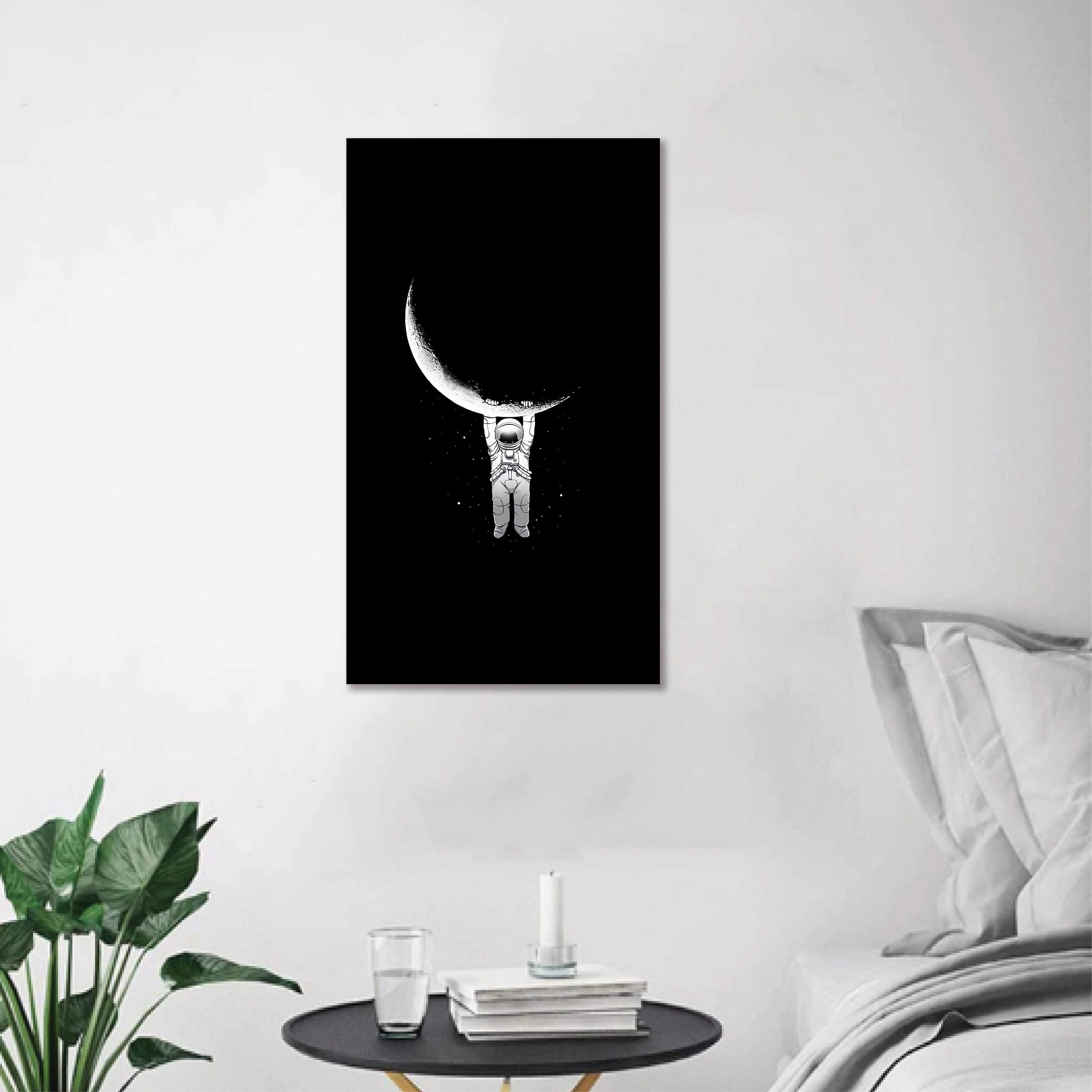 Pine Stretched  Framed 1 Panel - Moon