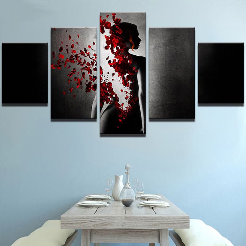 Framed 5 Panels - Abstract