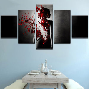 Framed 5 Panels - Abstract