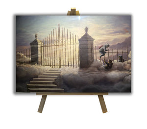 Framed 1 Panel - Banksy - Heavens Gate
