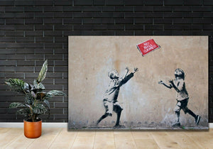Framed 1 Panel - Banksy - No Ball Games