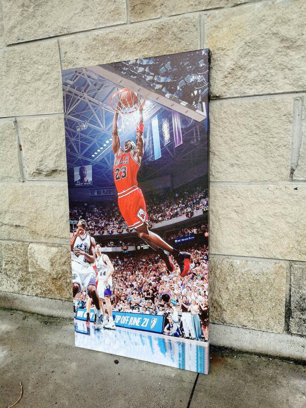 Pine Stretched  Framed 1 Panel - Finished Products - Michael Jordan