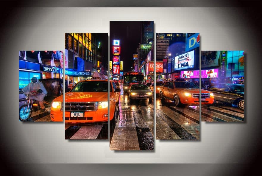 Framed 5 Panels - New York City