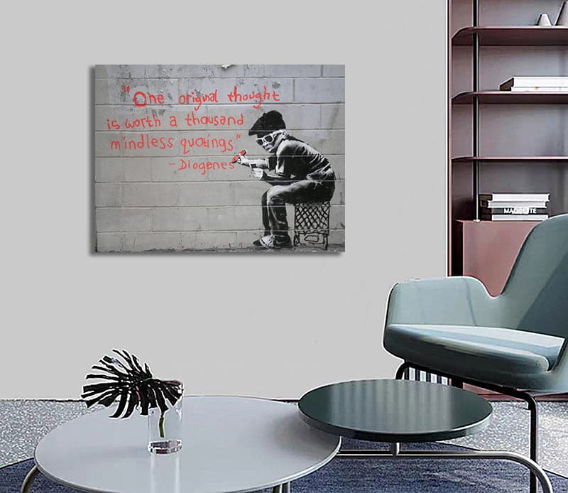 Framed 1 Panel - Banksy
