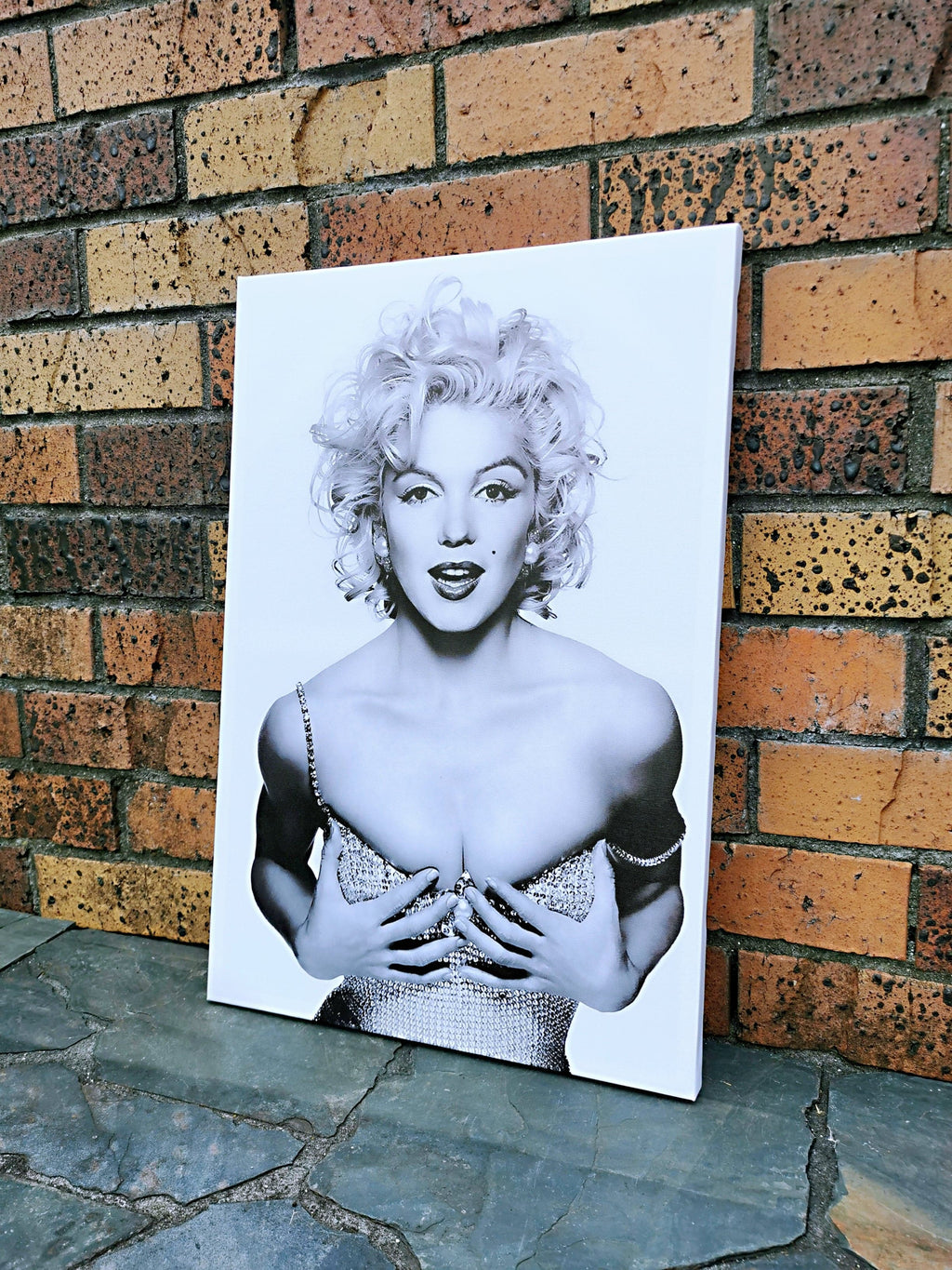 Pine Stretched  Framed 1 Panel - Finished Products - Marilyn Monroe