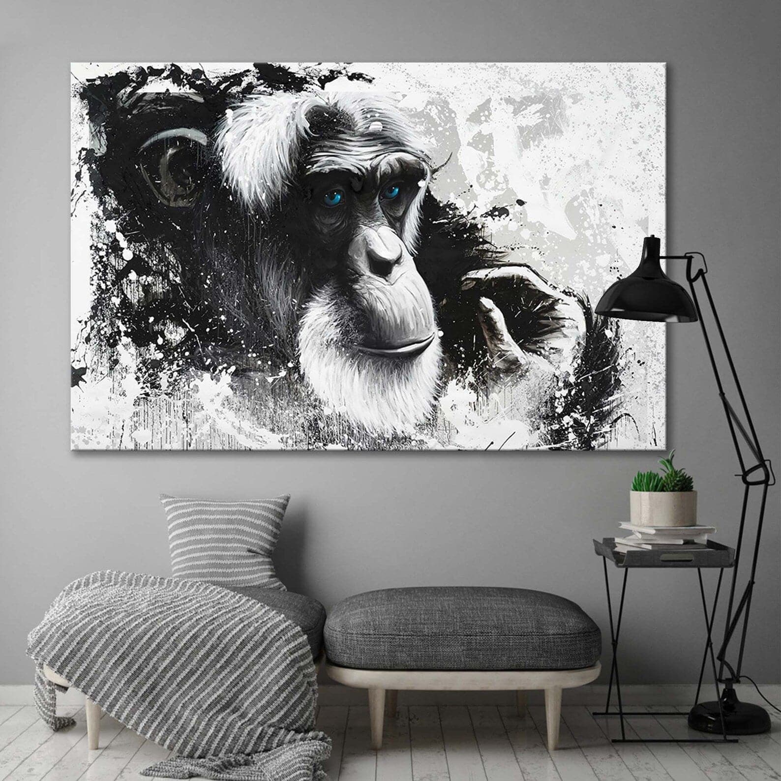 Framed 1 Panel - Monkey