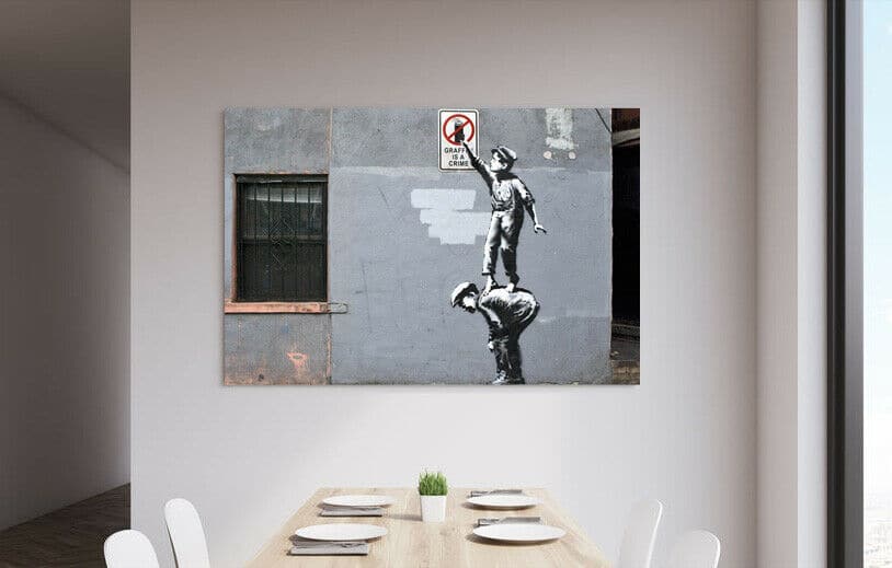 Framed 1 Panel - Banksy