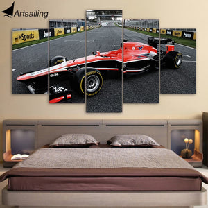 Framed 5 Panels - Formula One