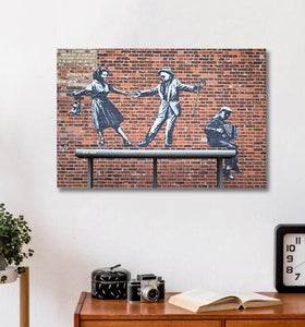 Framed 1 Panel - Banksy - Tango