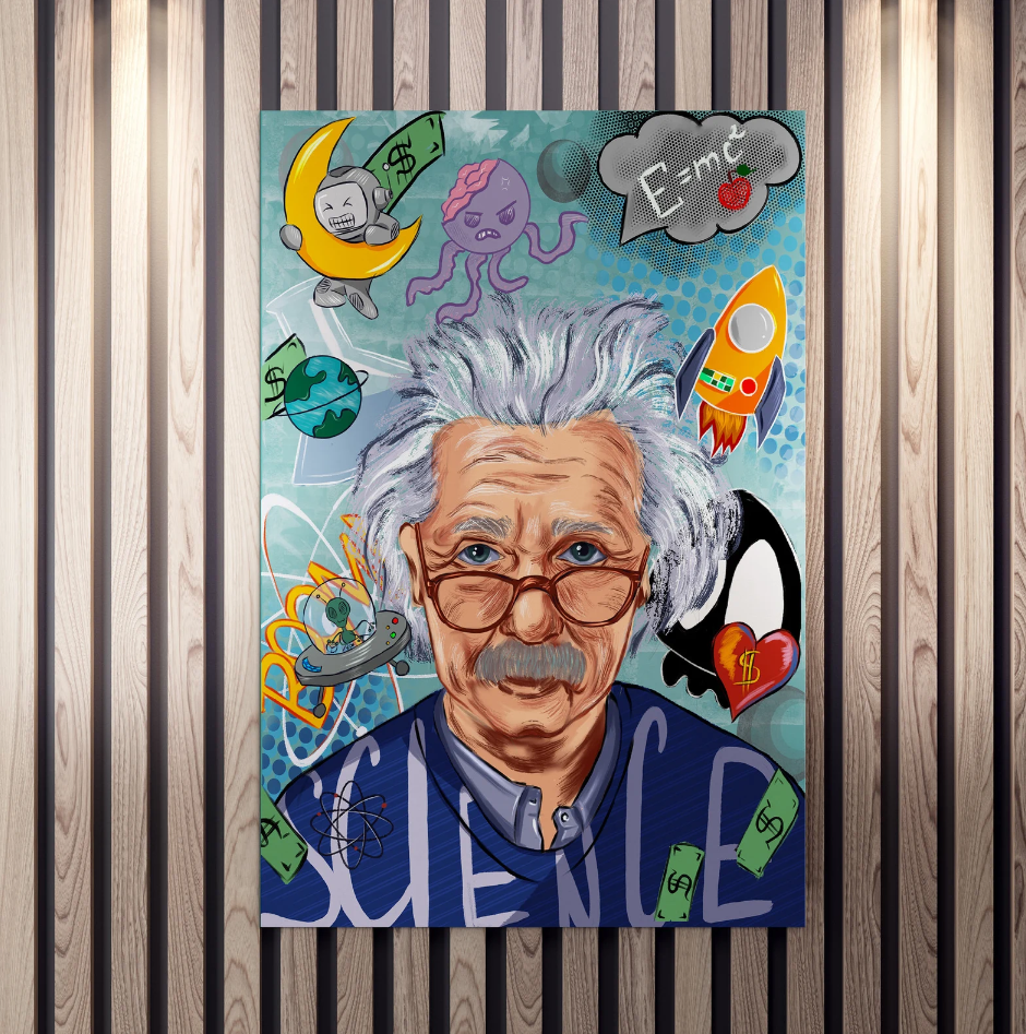 Framed 1 Panel - Einstein