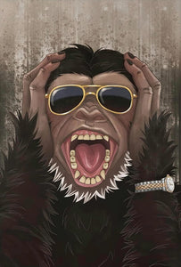 Framed 3 Panels - Banksy - Funny Monkey