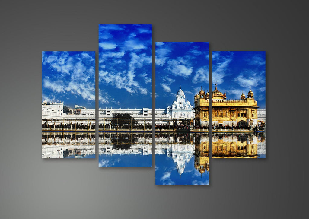 Framed 4 Panels - Golden Temple