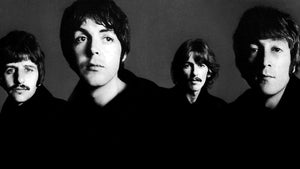 Pine Stretched  Framed 1 Panel - The Beatles