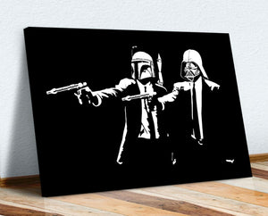 Framed 1 Panel - Banksy - STAR WARS PULP FICTION