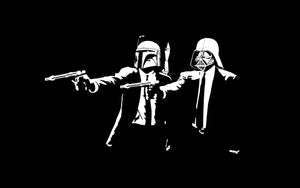 Framed 1 Panel - Banksy - STAR WARS PULP FICTION