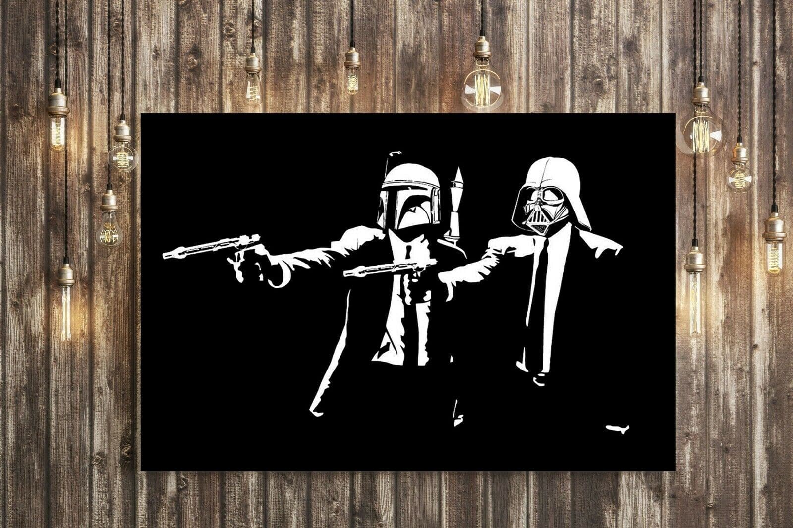 Framed 1 Panel - Banksy - STAR WARS PULP FICTION