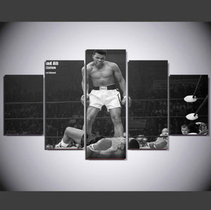 Framed 5 Panels - Muhammad Ali