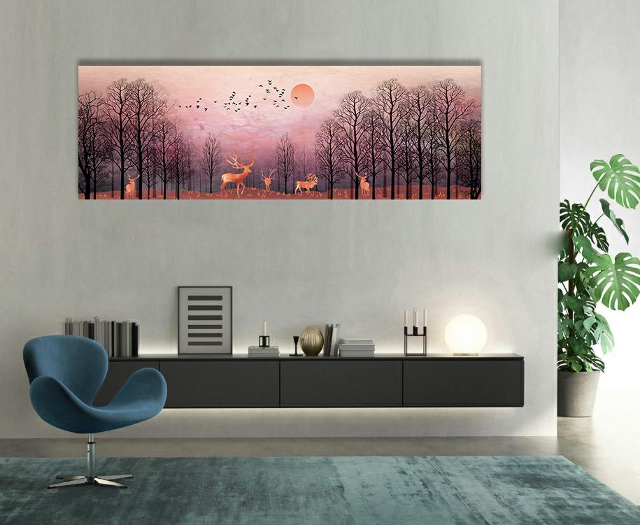 Framed 1 Panel - Red Deer Forest