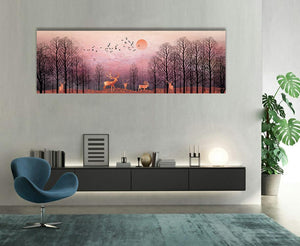 Framed 1 Panel - Red Deer Forest