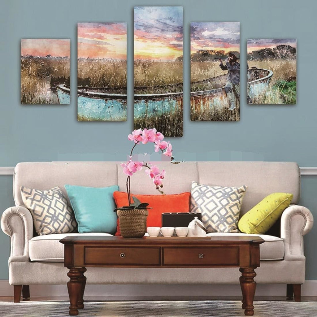 Framed 5 Panels - Landscape