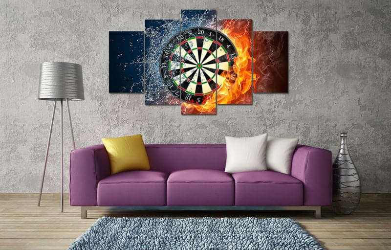 Framed 5 Panels - Darts