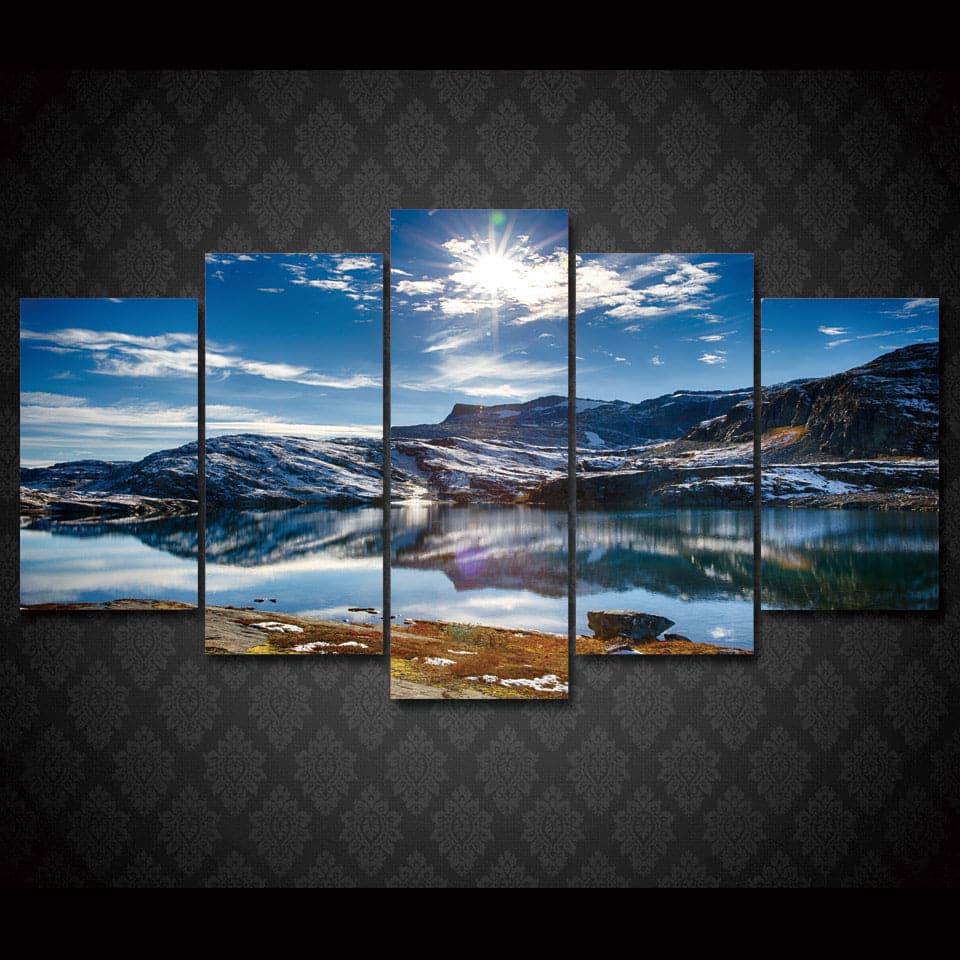 Framed 5 Panels - Landscape