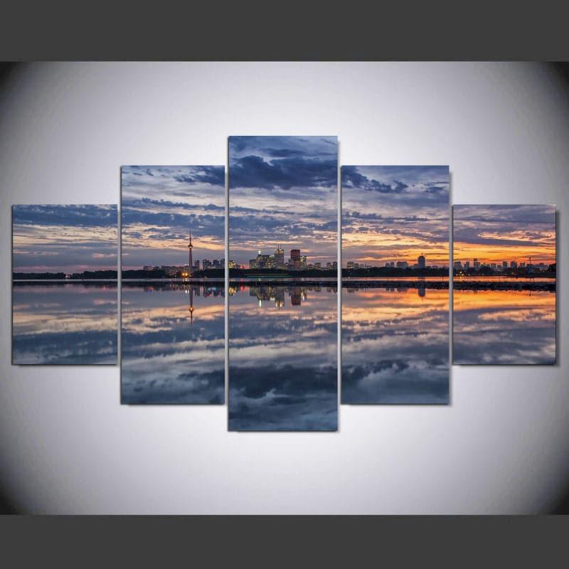 Framed 5 Panels - Landscape