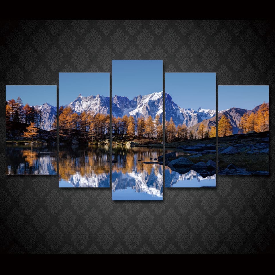 Framed 5 Panels - Landscape