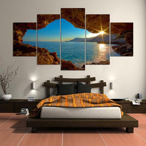 Framed 5 Panels - Landscape