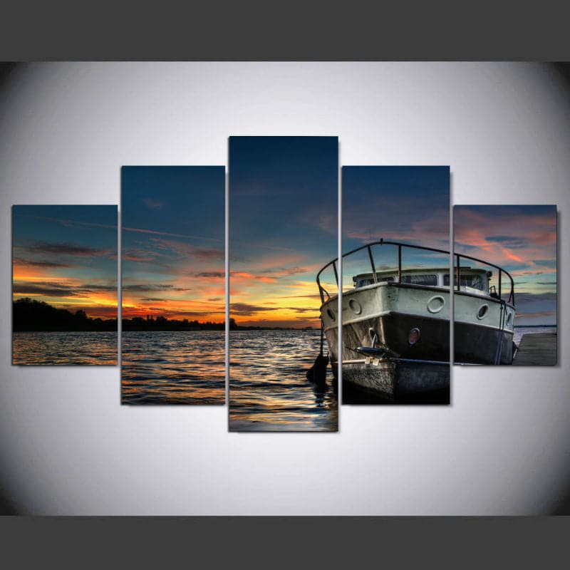 Framed 5 Panels - Landscape