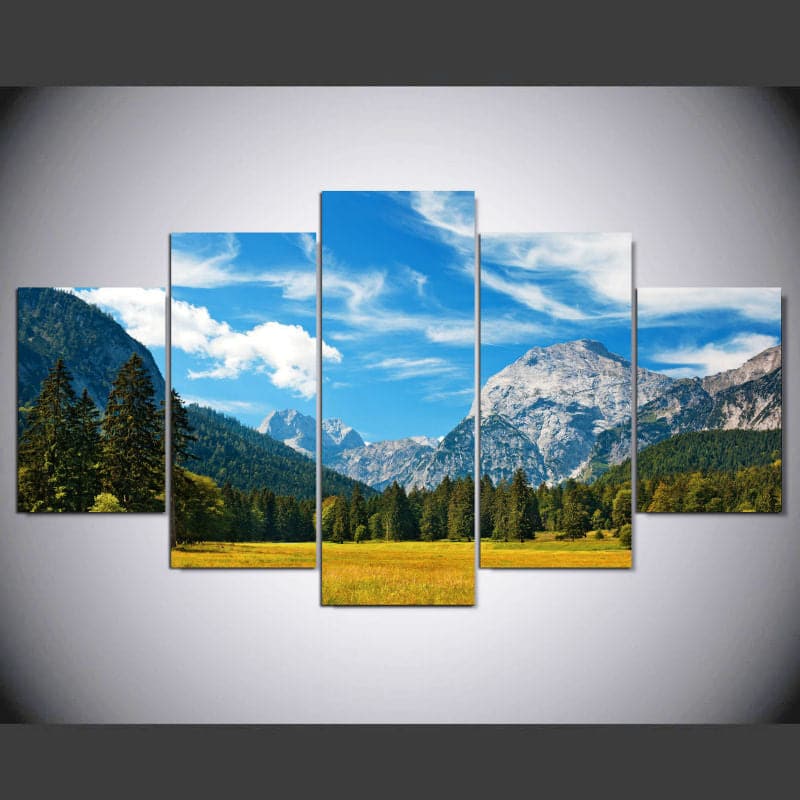 Framed 5 Panels - Landscape