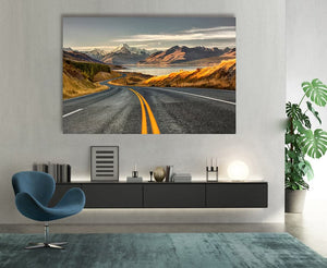 Framed 1 Panel - Road to Mt Cook