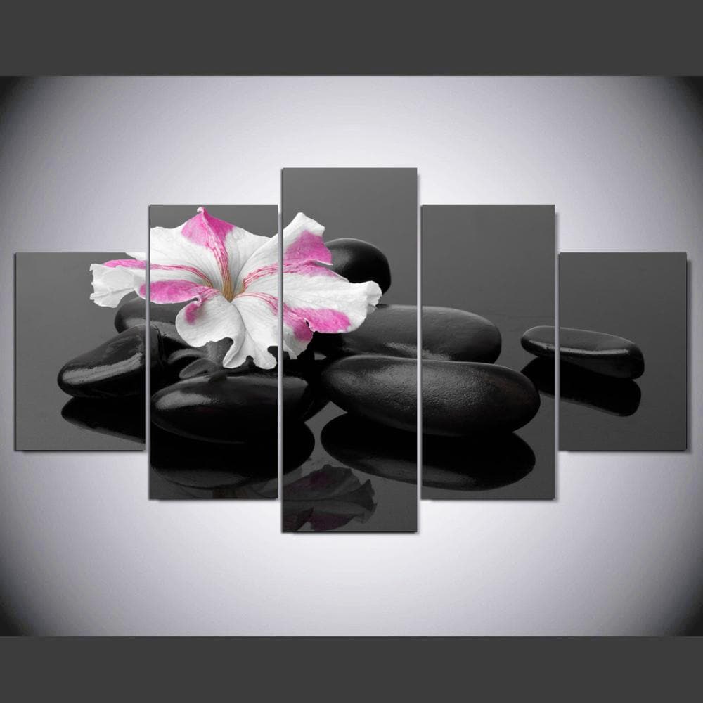 Framed 5 Panels - Flower