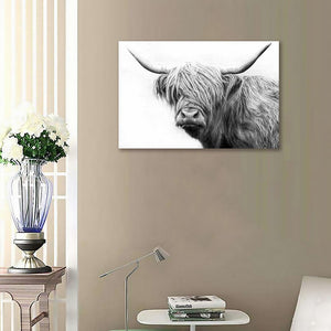 Framed 1 Panel - Highlander Cow