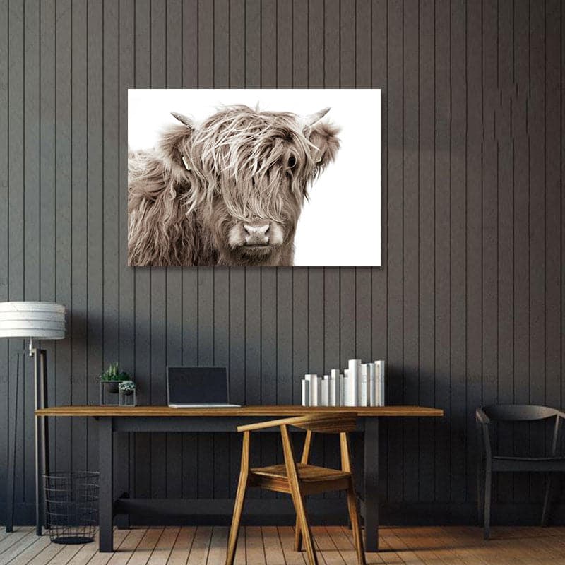 Framed 1 Panel - Highlander Cow