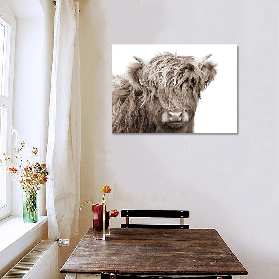 Framed 1 Panel - Highlander Cow