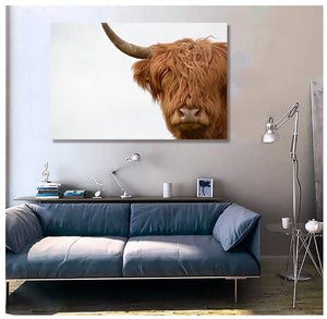 Framed 1 Panel - Highlander Cow