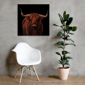 Framed 1 Panel - Highlander Cow