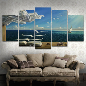Framed 5 Panels - Abstract