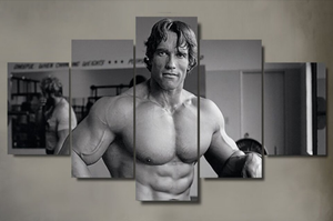 Framed 5 Panels - Schwarzenegger