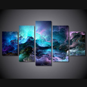Framed 5 Panels - Abstract