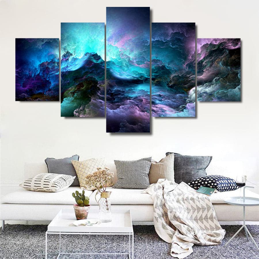Framed 5 Panels - Abstract